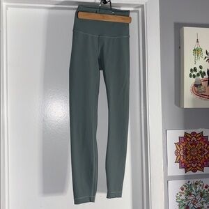 High-Waisted Sage Green Leggings